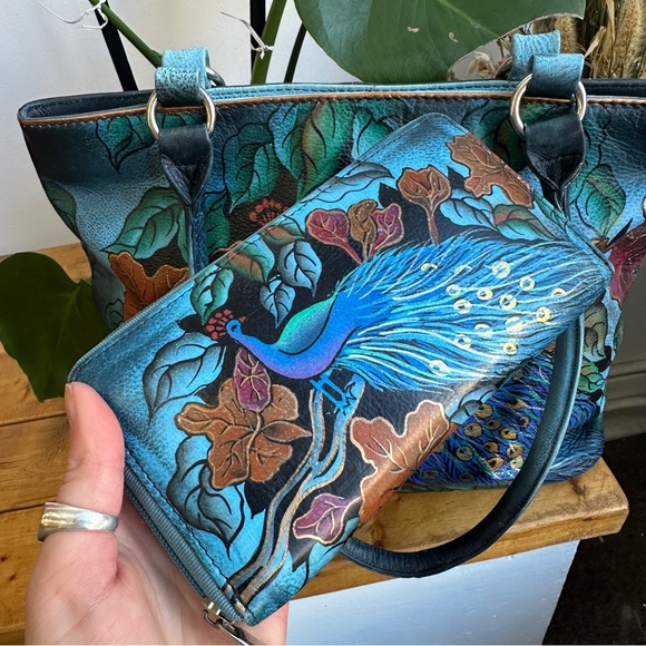 Biacci Hand-Painted Bag & Wallet Set - Picture 2 of 7